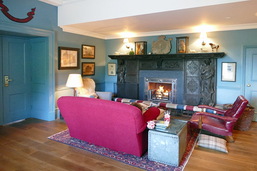 The snug at The Goodwood Hotel, nr Chichester, West Sussex, England